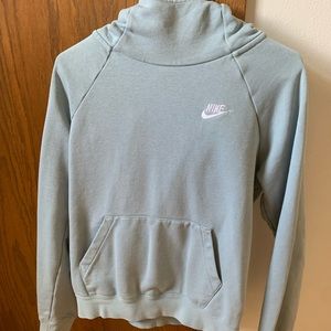 Nike womens sportswear funnel-neck hoodie.